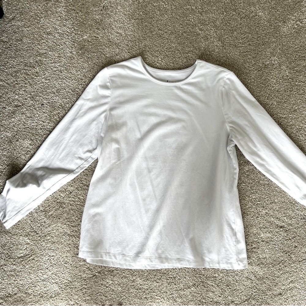 Denim & Co. long sleeve crew neck T-shirt